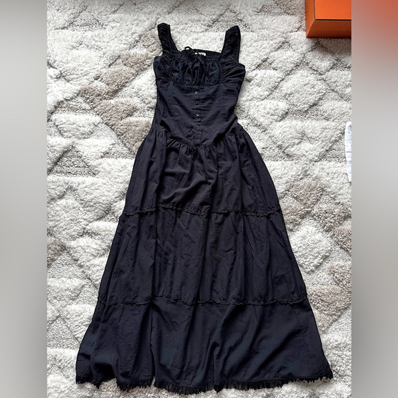 Frankies Bikinis Christabelle Ruffle Maxi Dress black medium - Picture 4 of 7